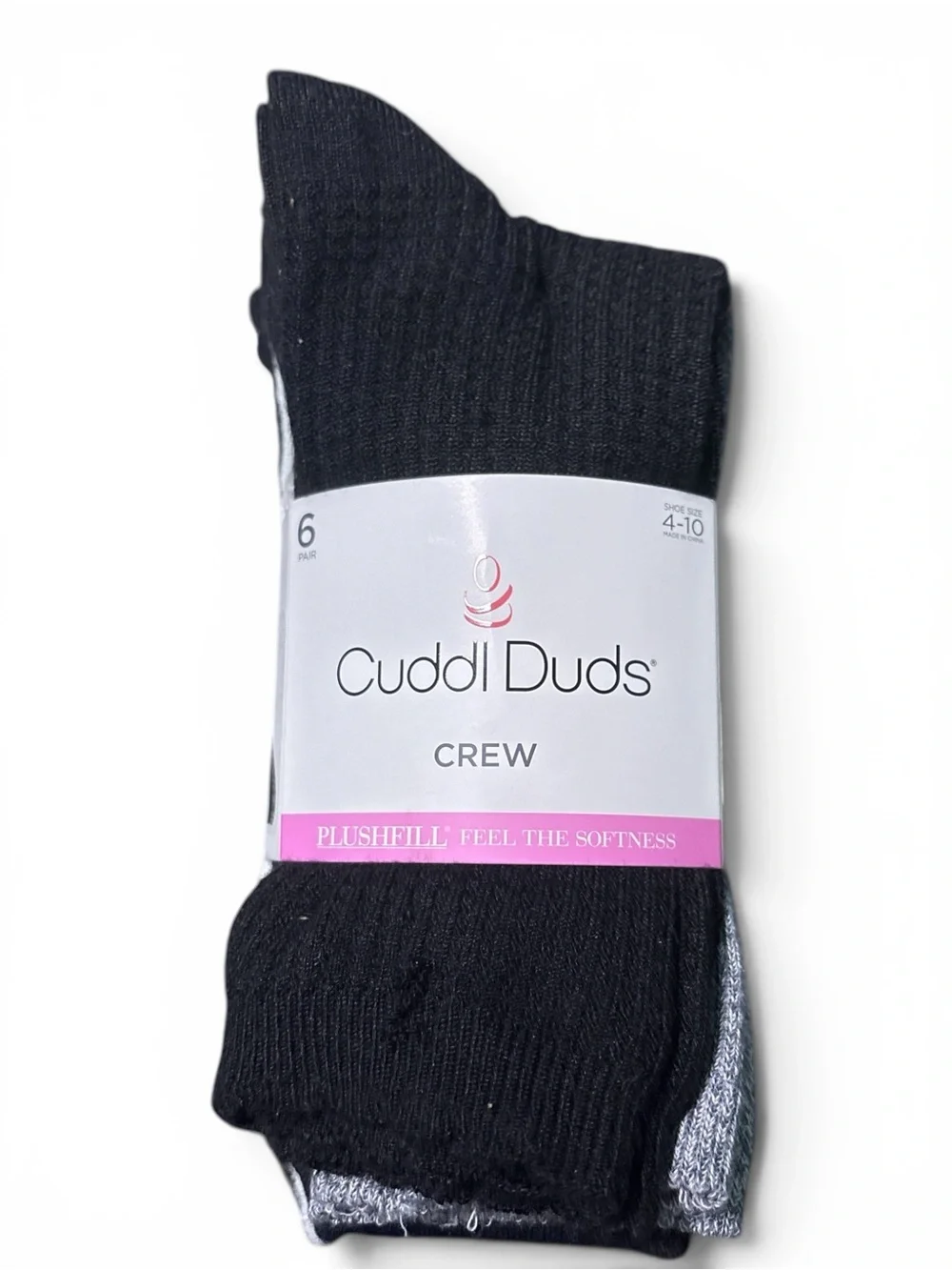 Cuddl Duds Women’s Crew Socks - 6 Pack